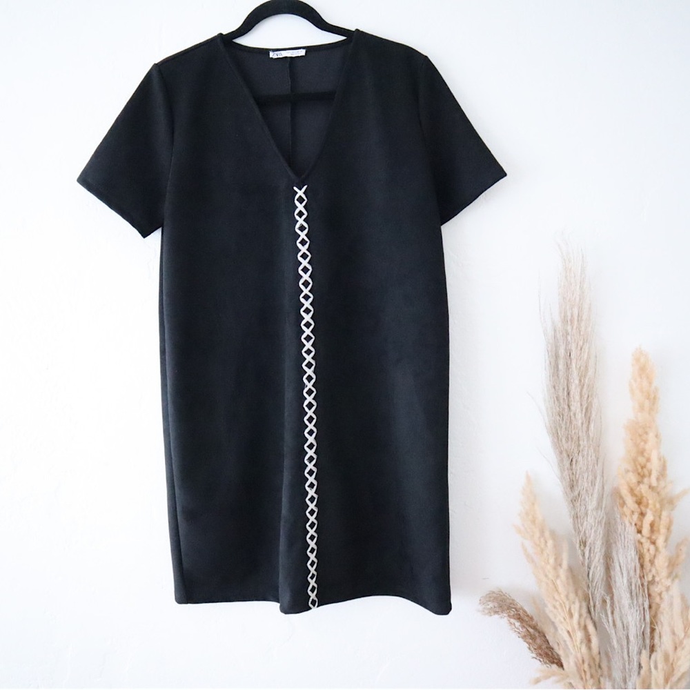 Zara Black Suede Dress